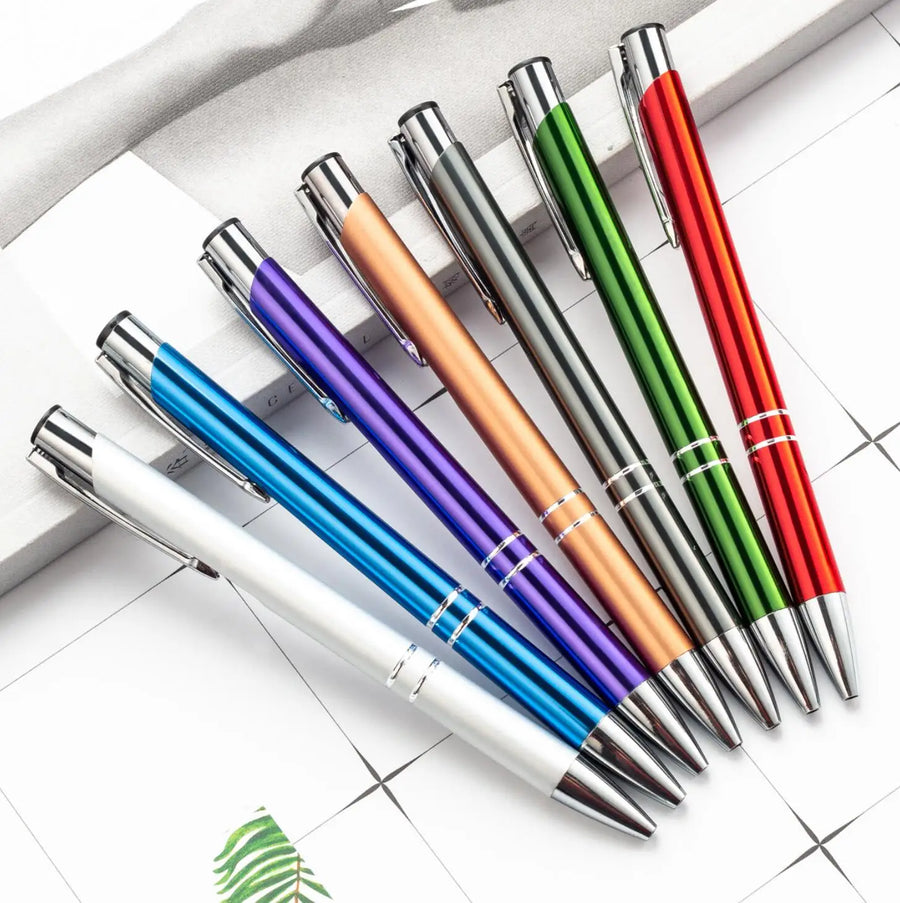 Custom Metal Pens with Laser Engraved Logo | 1,000 MOQ, Parker Refill, Bulk Promotional
