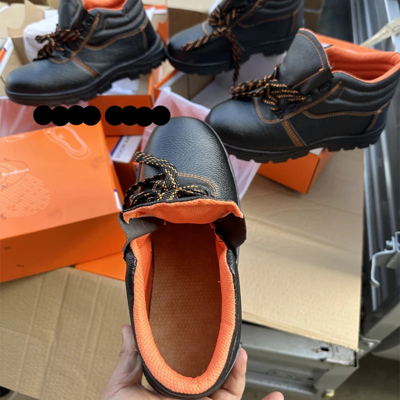 Custom CE Safety Shoes | EN ISO 20345 SB/SP1 Steel Toe & Puncture-Proof | Industrial PPE