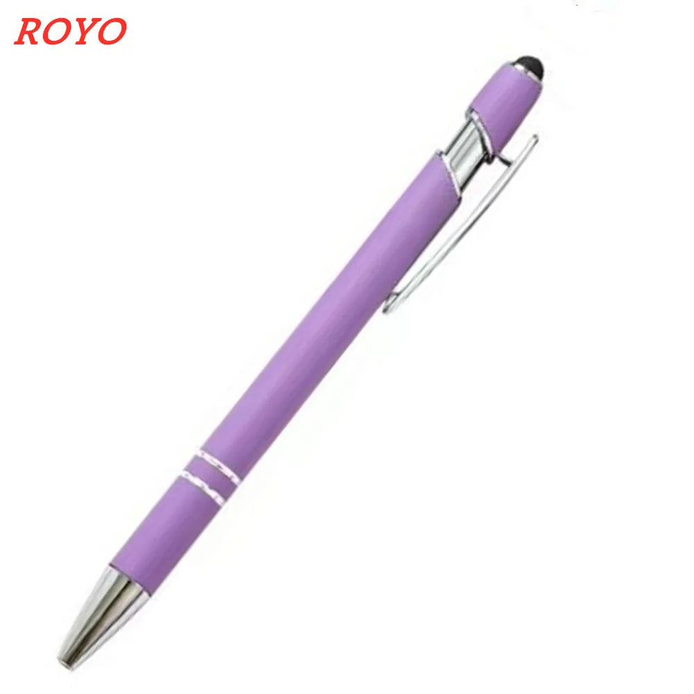 Custom Metal Stylus Pen with Logo | 2-in-1 Ballpoint MOQ 100