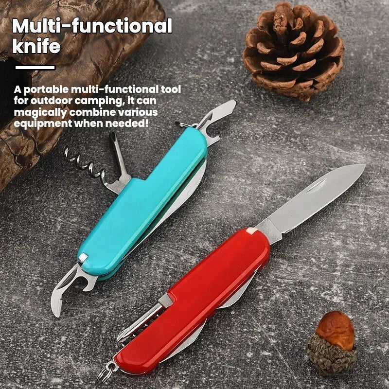 Custom Stainless Steel Multi-Function Pocket Knife | MOQ 1 pc