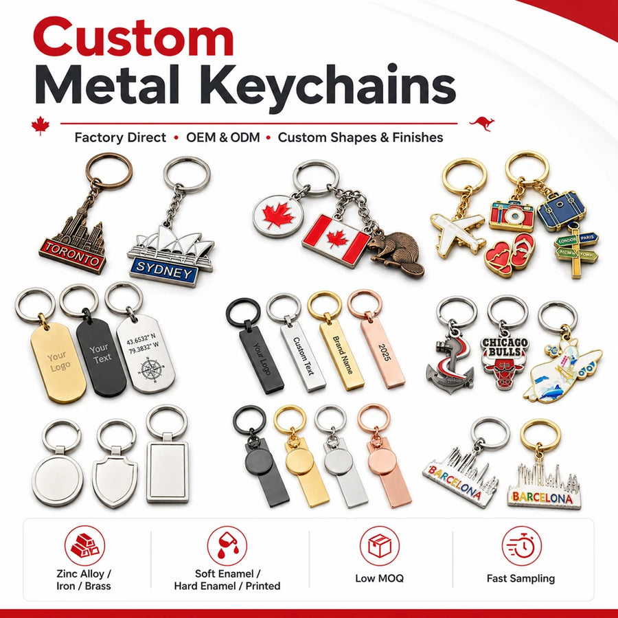 Custom Metal Keychains with Logo | Corporate Gifts Souvenirs