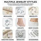 Custom 316L Stainless Steel Jewelry with Logo | MOQ 35 | 0.3μm Plating