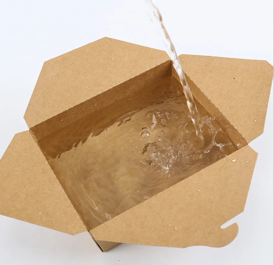 Food-Grade Kraft Takeaway Boxes | 1,000 Pcs MOQ, 5 Sizes | Stamping/Embossing