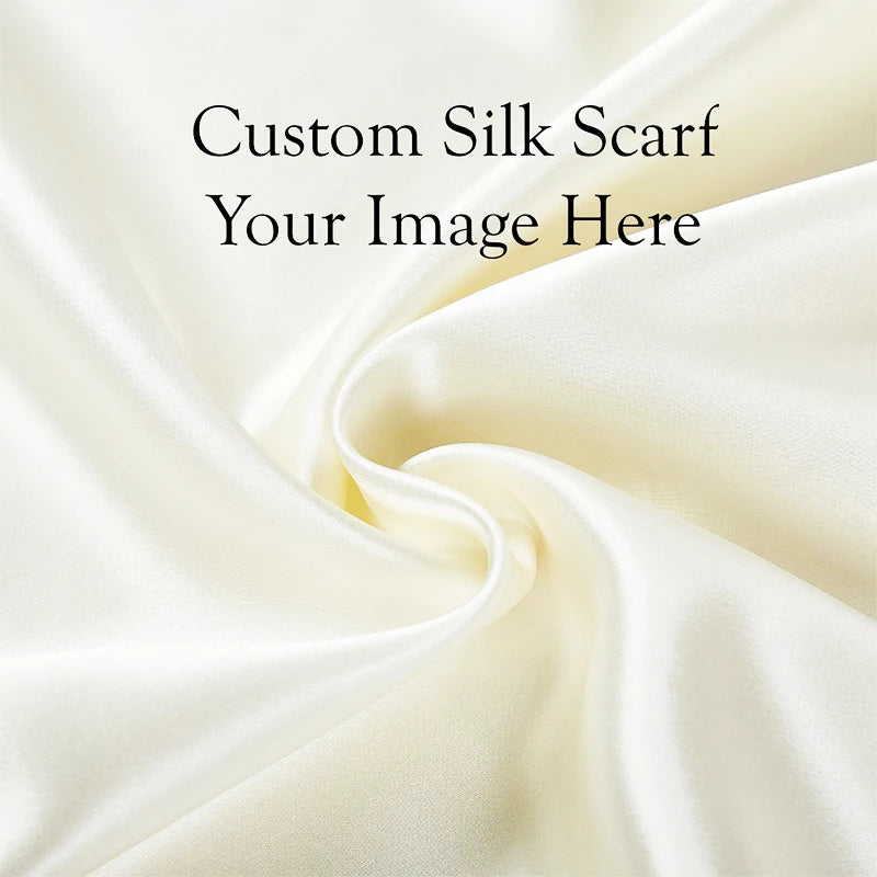 Custom 100% Silk Scarves Digital Print | 30-Piece MOQ & 8-Day Lead Time | Your Own Design