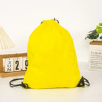 Custom Microfiber Synthetic Leather Drawstring Bag: Waterproof, Thermal Print Logo, MOQ 50 for Gym & Camping