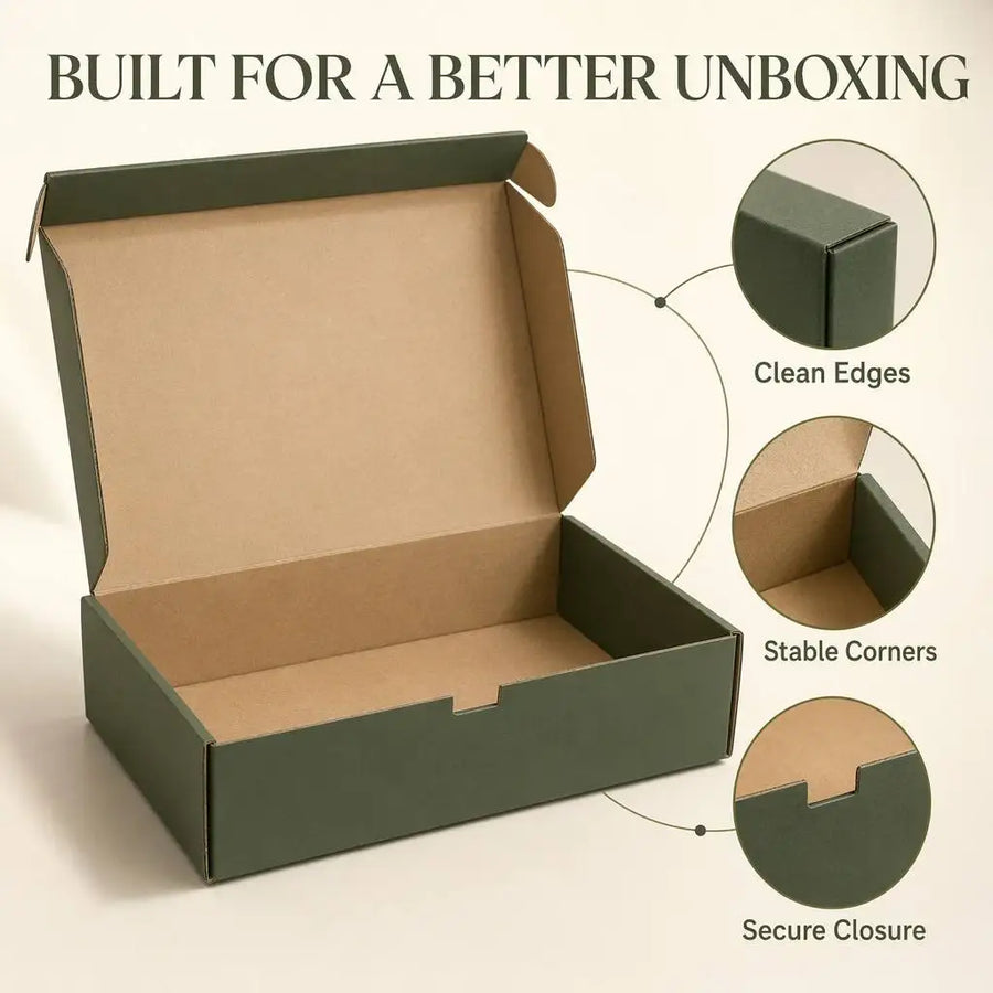 Custom Corrugated Shipping Mailer Box with Logo | 500 MOQ