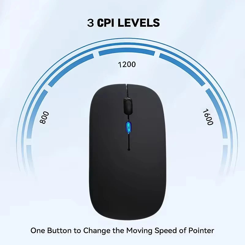 Premium Custom Branded Office Gift Set - Wireless Rechargeable Mouse & Mouse Pad Combo