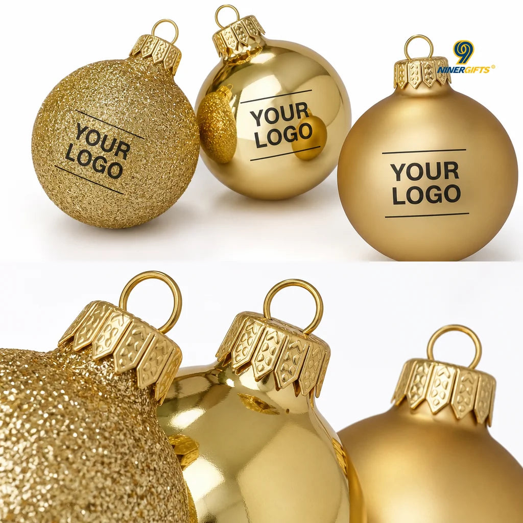 Custom 70-Piece Christmas Ornament Ball Sets with Logo | MOQ 100