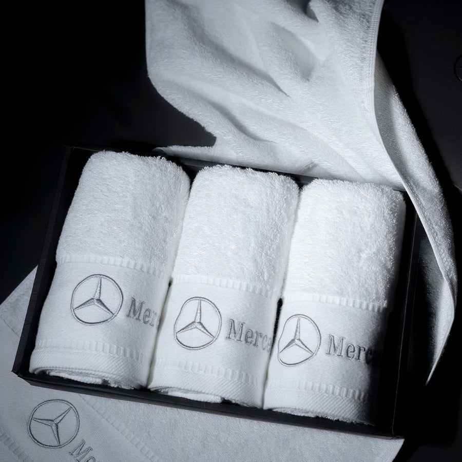 Custom Embroidered Towel Set with Logo | 300 MOQ