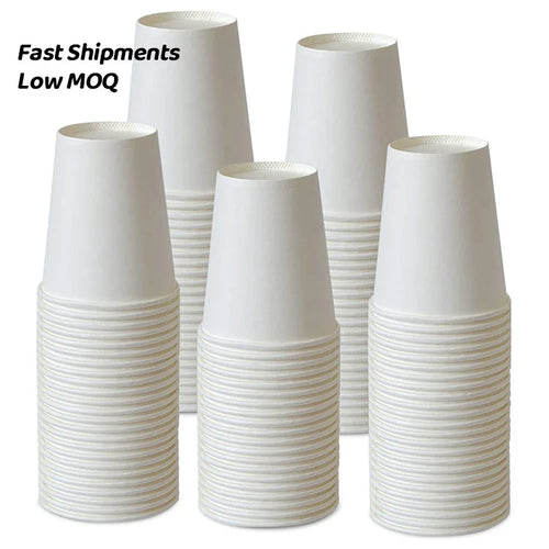 Cheap Custom Logo Single Wall Craft Paper Cup for Hot Drinks | MOQ 5,000