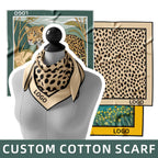 Custom 100% Silk Scarves Digital Print | 30-Piece MOQ & 8-Day Lead Time | Your Own Design