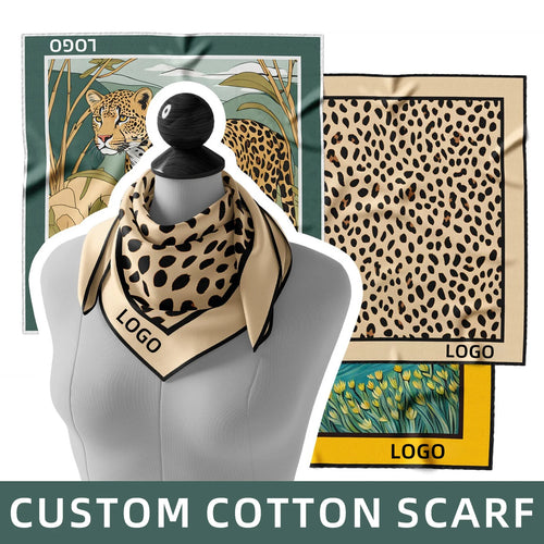 Custom 100% Silk Scarves Digital Print | 30-Piece MOQ & 8-Day Lead Time | Your Own Design