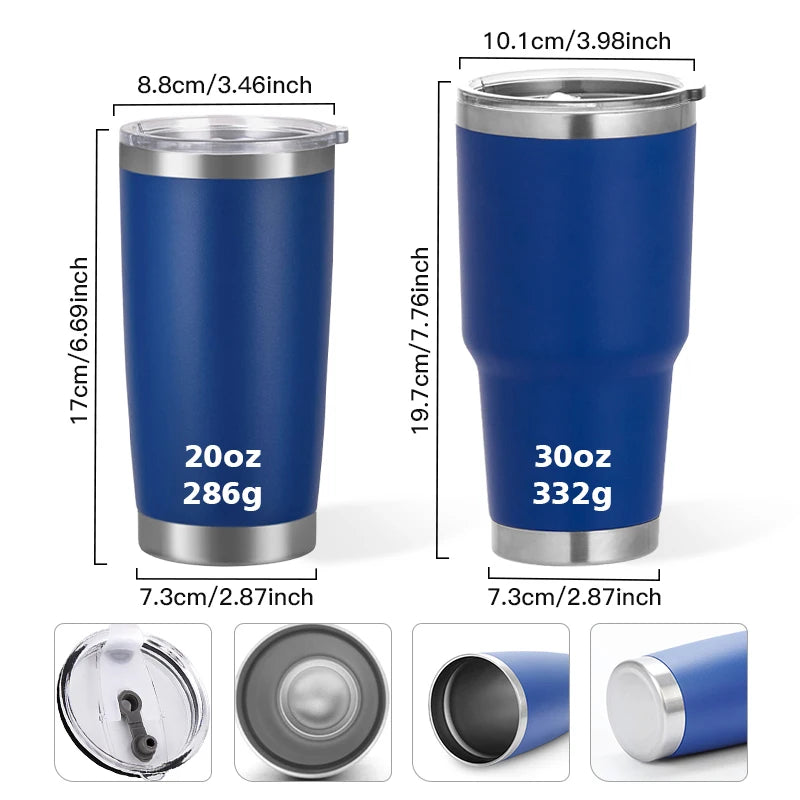Custom logo Stainless Steel Travel Tumbler with Lid for Coffee, Office & Daily Use
