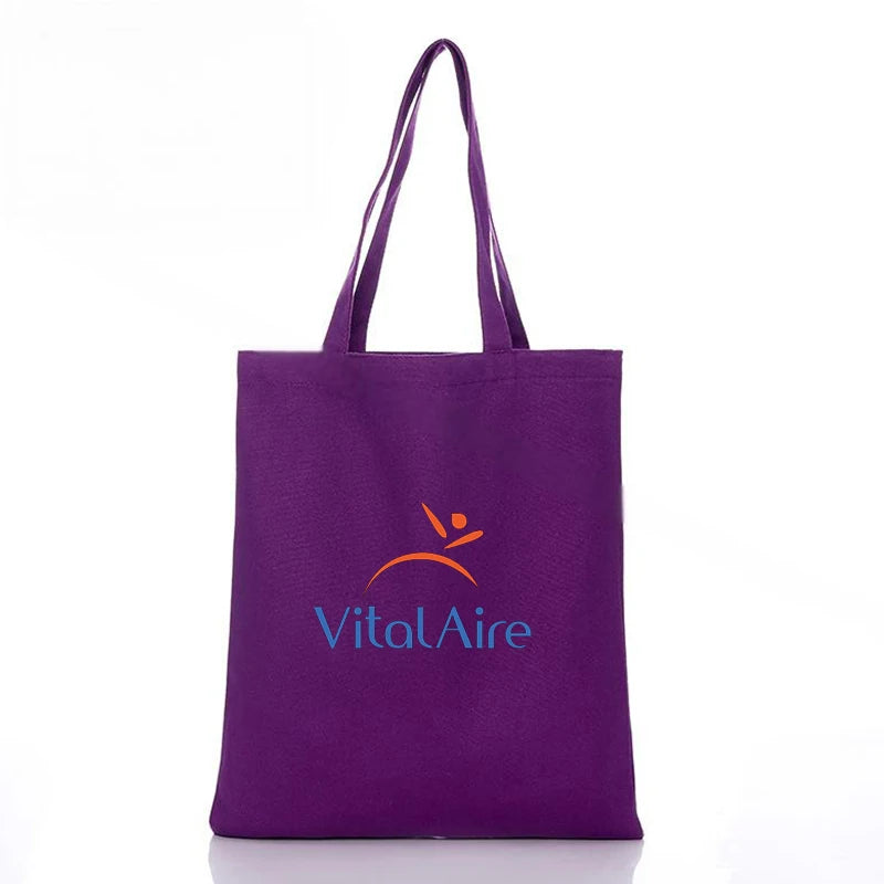 Custom Recycled Cotton Tote Bag – Eco-Friendly Promotional Shopping Bags With Logo Printing