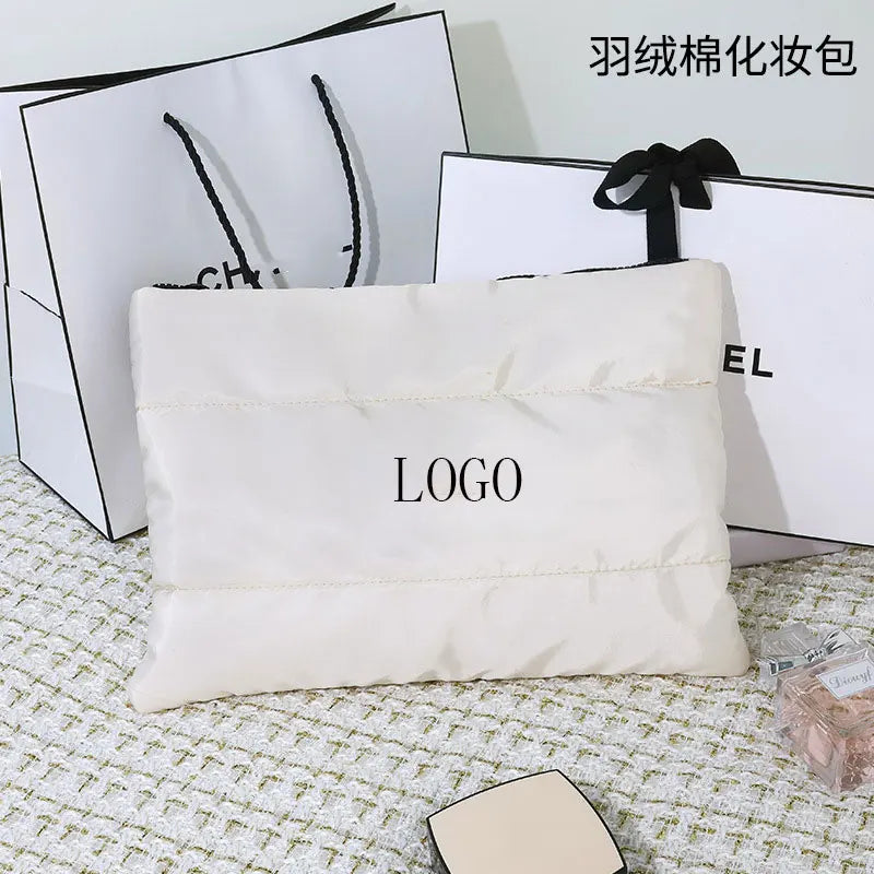 Custom Quilted Puffer Cosmetic Bags | 0.05 kg | MOQ 100