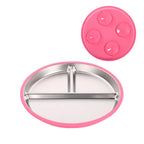 Custom 304 Stainless Steel Children's Plates with Logo | MOQ 10