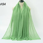 Wholesale Polyester Scarves: 105 Colors, 10-Day Lead, 90x180cm | Spring/Summer Women's Fashion