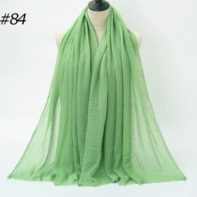 Wholesale Polyester Scarves: 105 Colors, 10-Day Lead, 90x180cm | Spring/Summer Women's Fashion