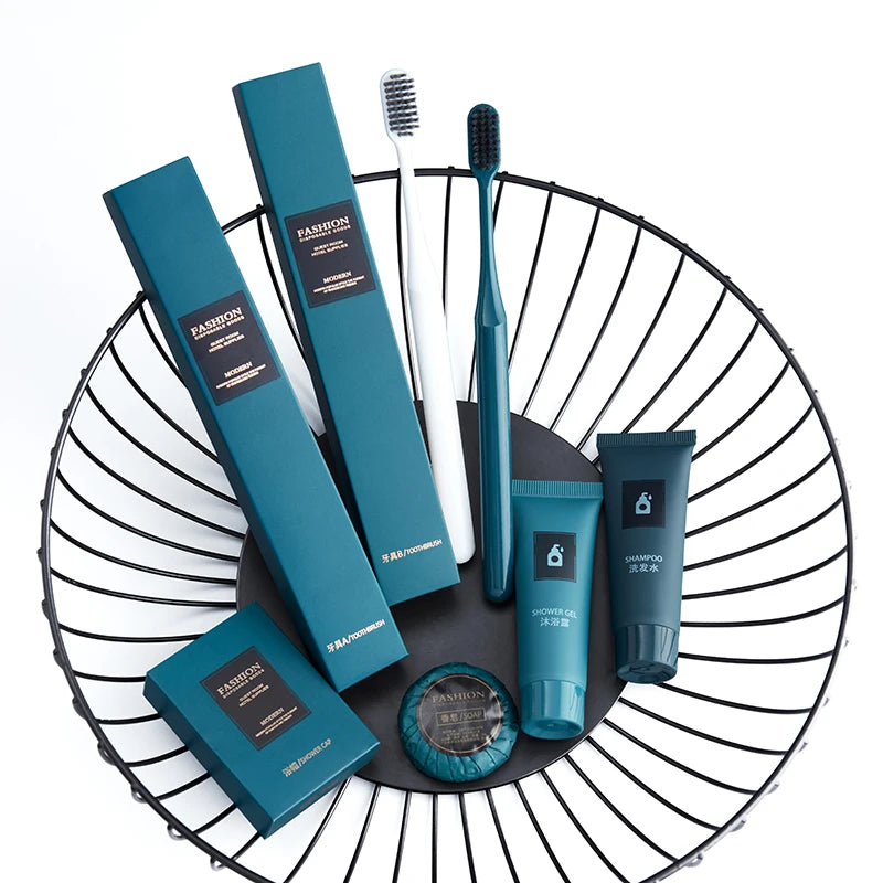 Custom Hotel Amenity Kits with Logo – CE Approved, 5,000 MOQ