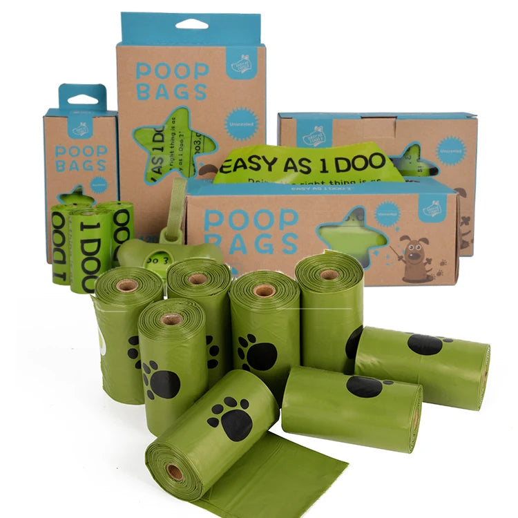 Compostable Dog Poop Bags | 40,000 Rolls MOQ | 7-Layer OdorBlock