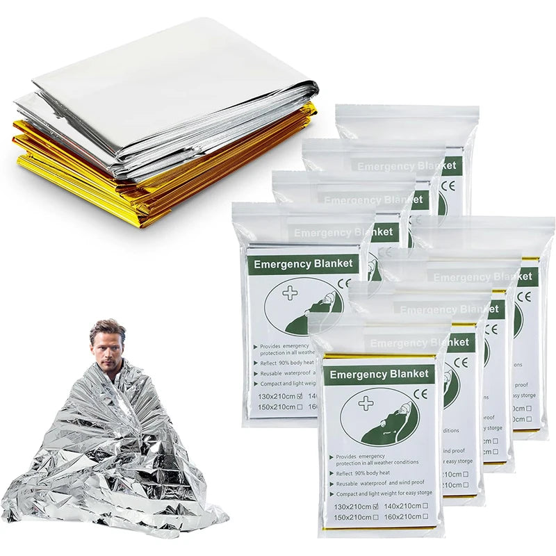 Custom Emergency Blanket 12 Micron | 3,000 Pcs MOQ Mylar Rescue Sheet