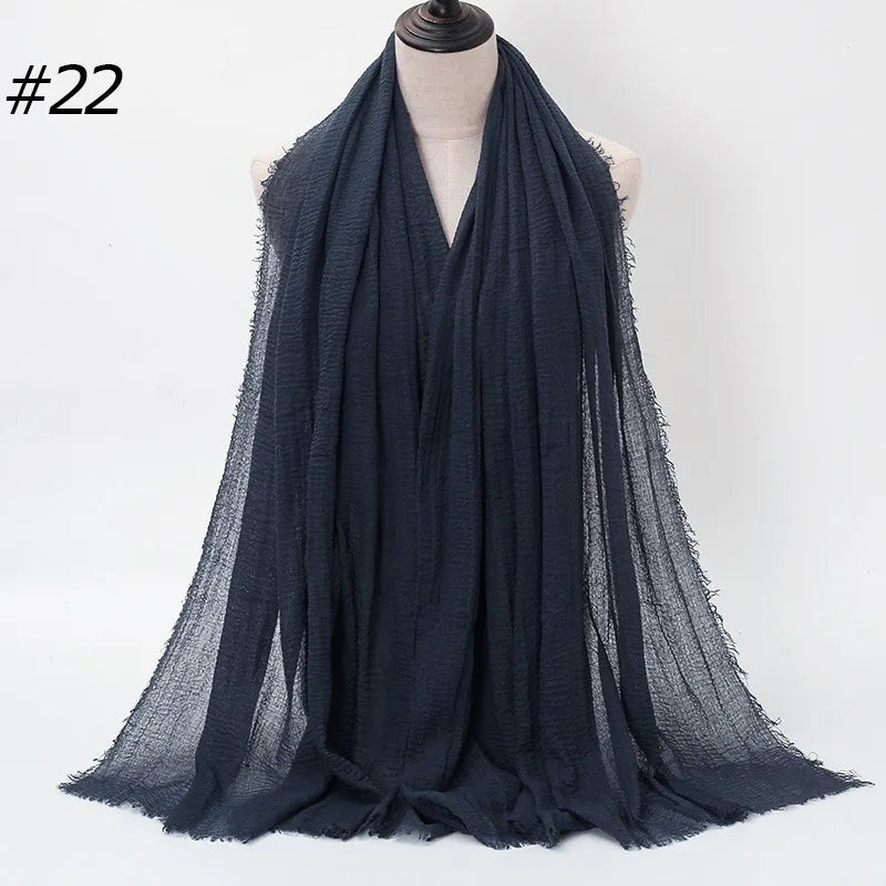 Wholesale Polyester Scarves: 105 Colors, 10-Day Lead, 90x180cm | Spring/Summer Women's Fashion