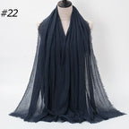 Wholesale Polyester Scarves: 105 Colors, 10-Day Lead, 90x180cm | Spring/Summer Women's Fashion