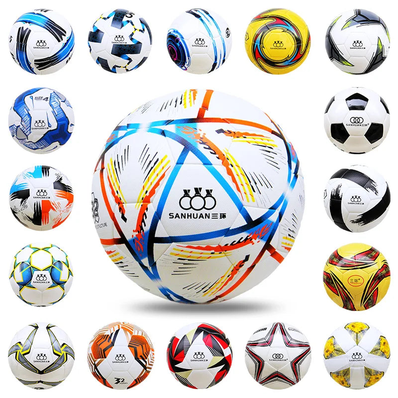 Custom PU Soccer Ball with Logo | Size 5 Machine Stitched