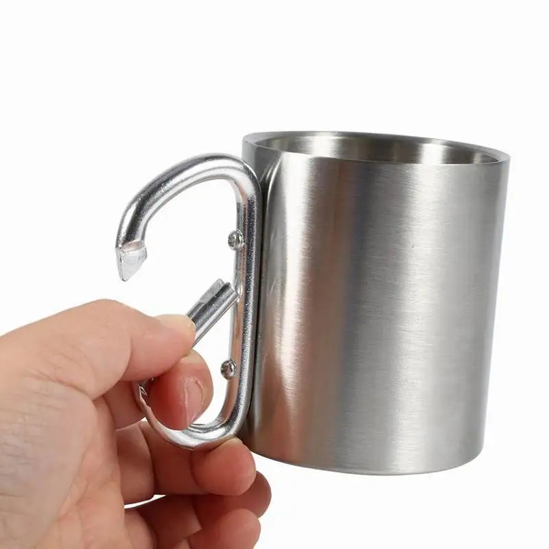 Carabiner Camping Tumbler 200ml 300ml | Custom Logo | 304 SS