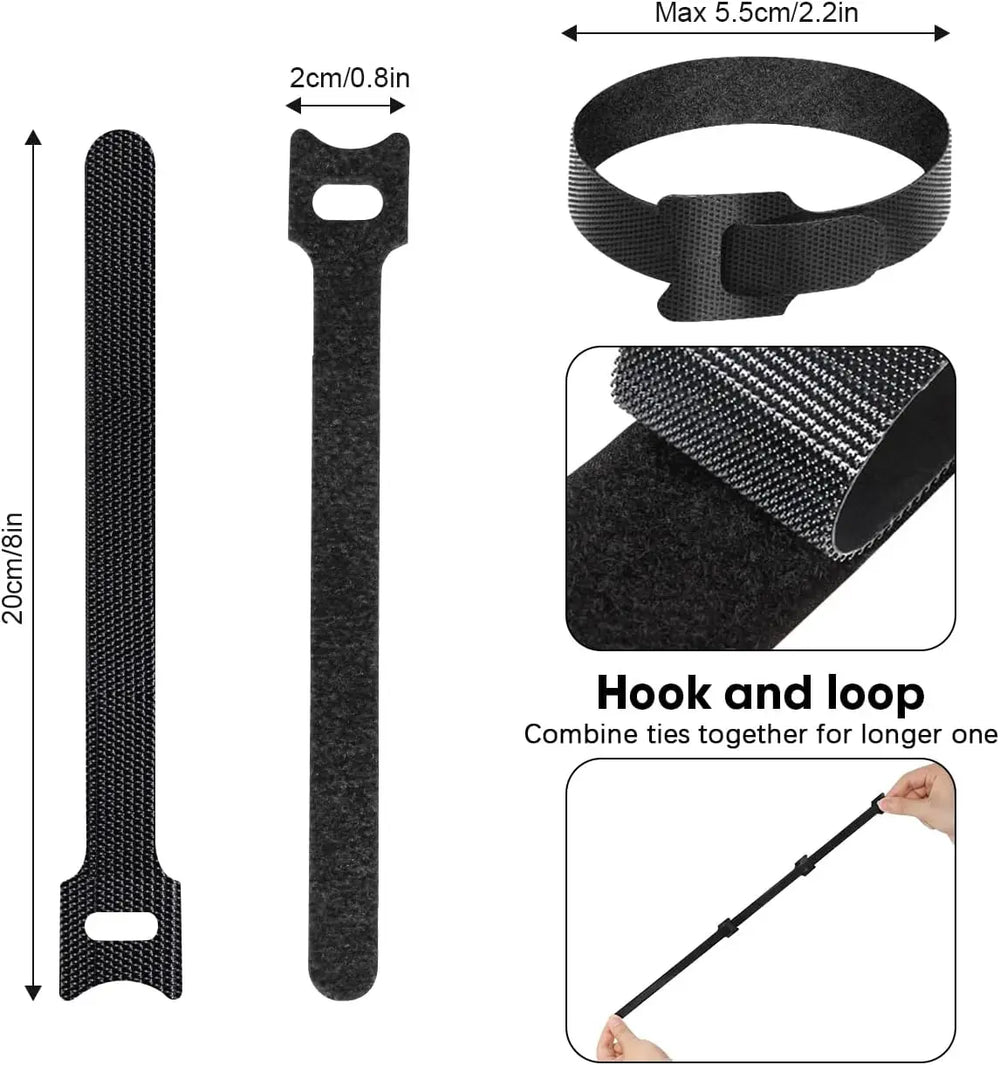 Custom Cable Organizers with Logo | MOQ 100 | OEKO-TEX Certified