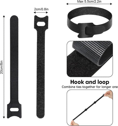 Custom Cable Organizers with Logo | MOQ 100 | OEKO-TEX Certified