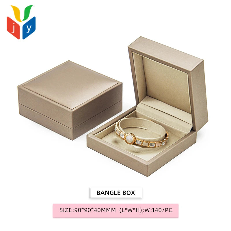 Custom PU Leather Jewelry Boxes with Logo | MOQ 100