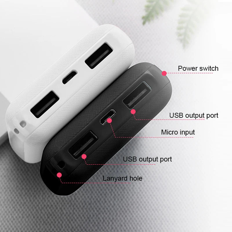 Custom 5000mAh Power Bank | 100 Pcs MOQ Dual USB Portable Charger