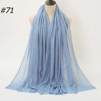 Wholesale Polyester Scarves: 105 Colors, 10-Day Lead, 90x180cm | Spring/Summer Women's Fashion