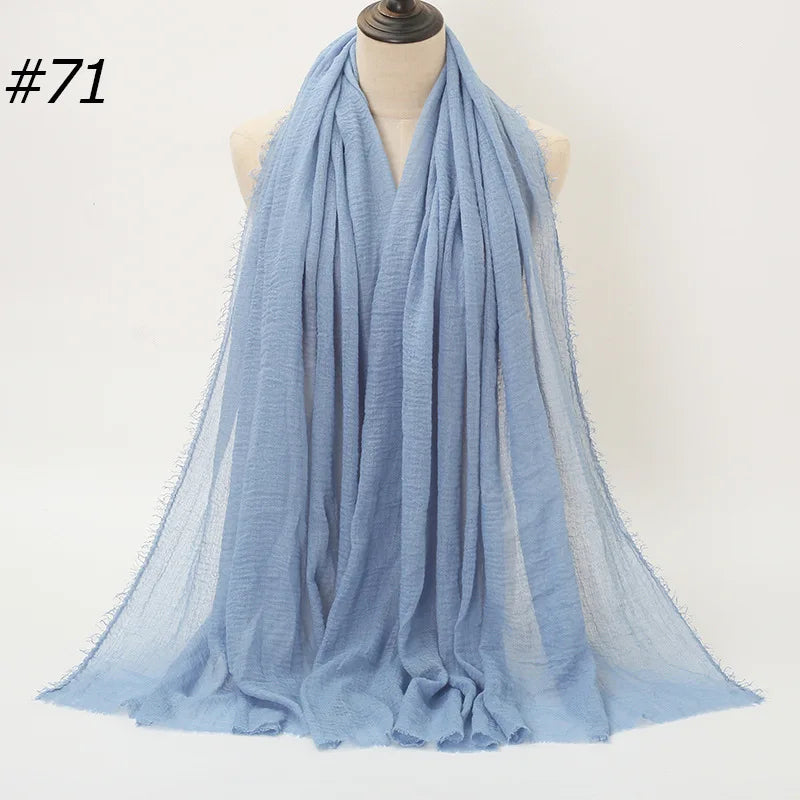 Wholesale Polyester Scarves: 105 Colors, 10-Day Lead, 90x180cm | Spring/Summer Women's Fashion