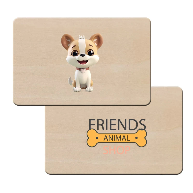 Eco-Friendly RFID Wood Cards | 13.56 MHz | Laser Engraved | 100 MOQ | Hotel, Gift