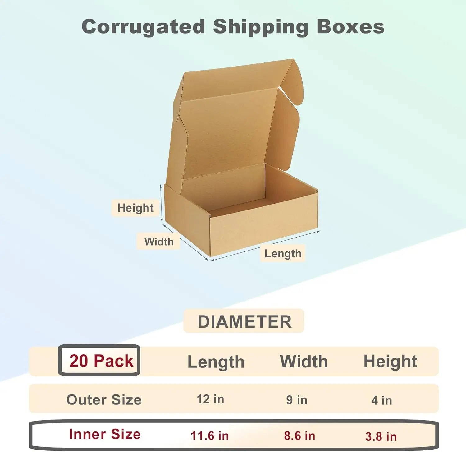 Custom Corrugated Packaging Box with Logo | 500 MOQ, Offset Print, 7 Finishing Options