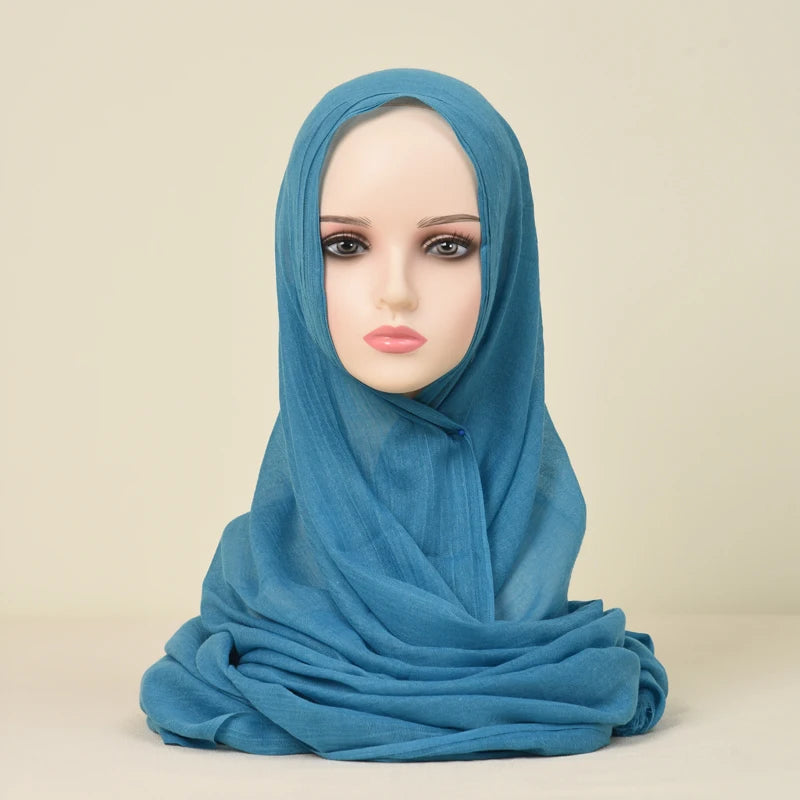 Polyester Silk Satin Hijab | 107x180cm | 24 Colors | Wholesale | Custom Packaging