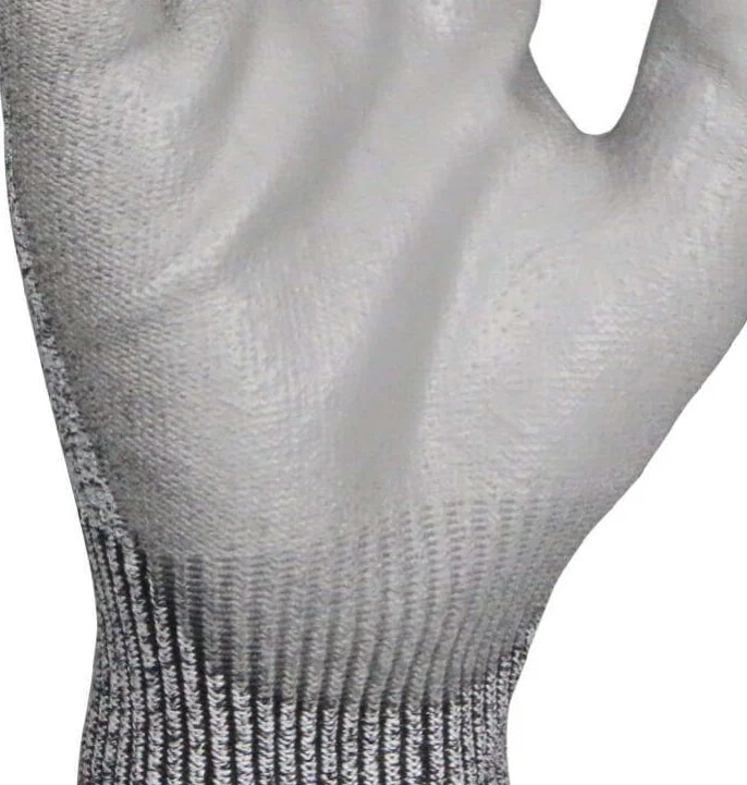 ANSI Level 5 Cut Resistant Gloves – HPPE, PU Coated, 7-Day Lead