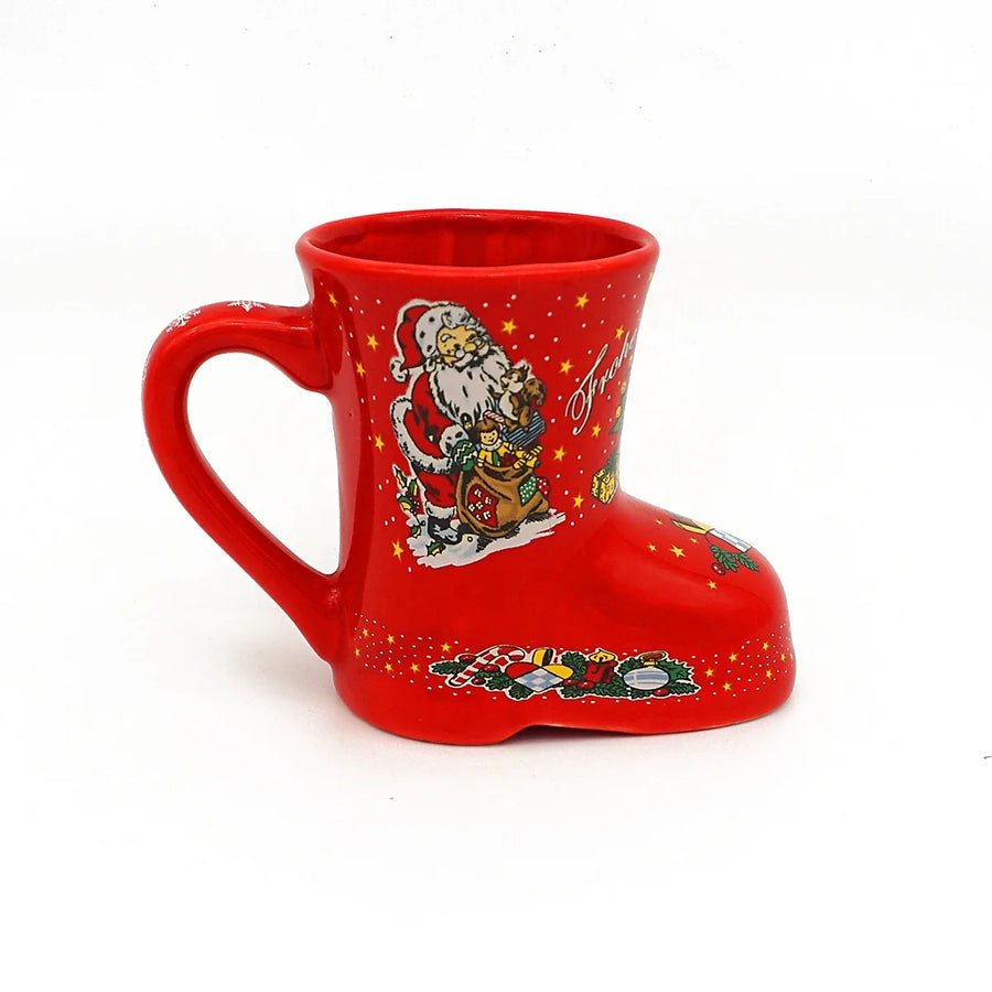 Custom 8oz Ceramic Boot Mugs with Logo Wholesale | MOQ 2000