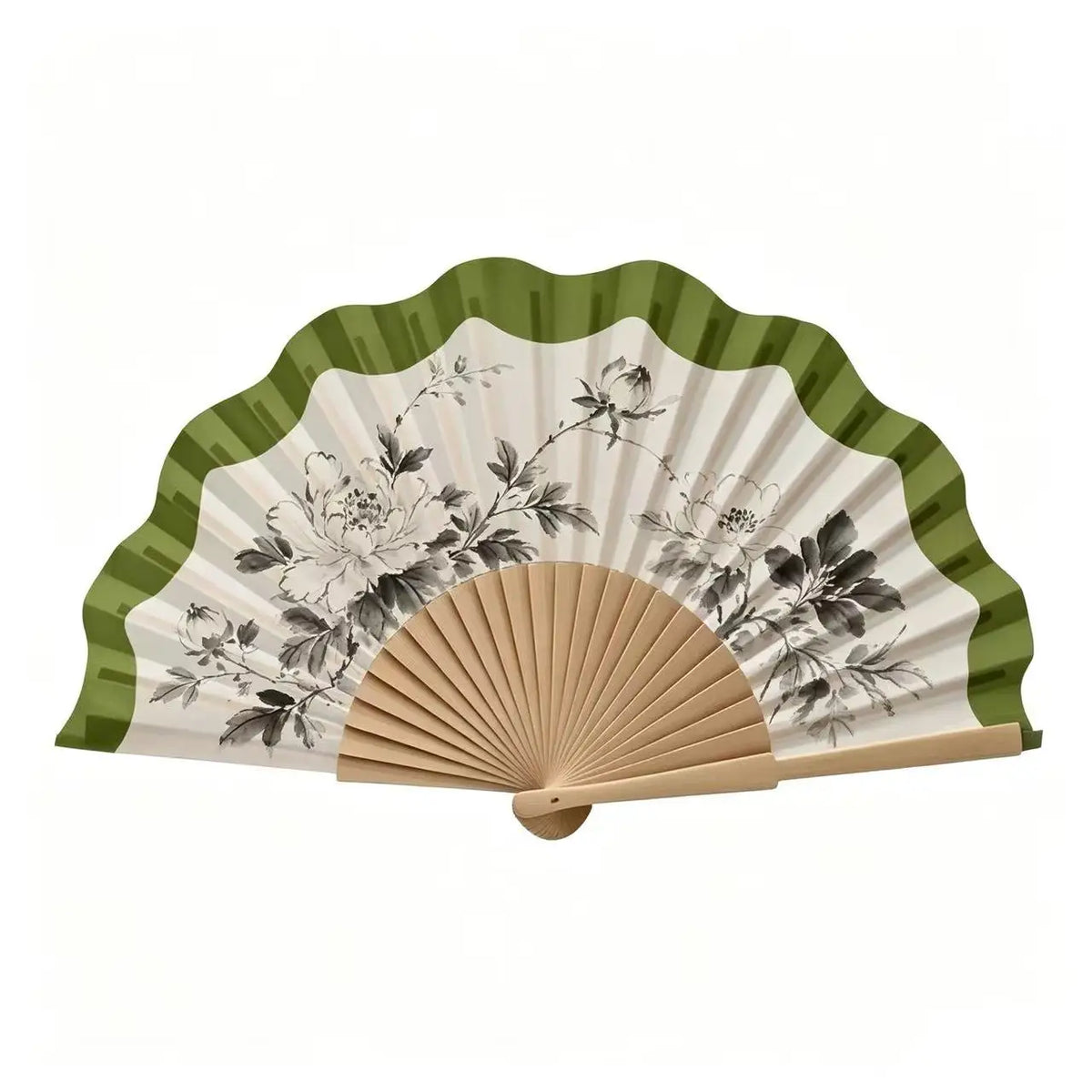 Custom Logo Bamboo Folding Hand Fan for Wedding and Holiday Gifts