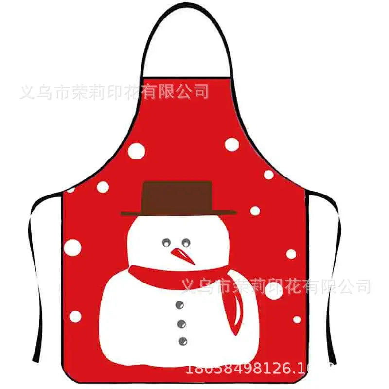 Waterproof Polyester Apron | 3D Printed Cartoon Barbecue Apron