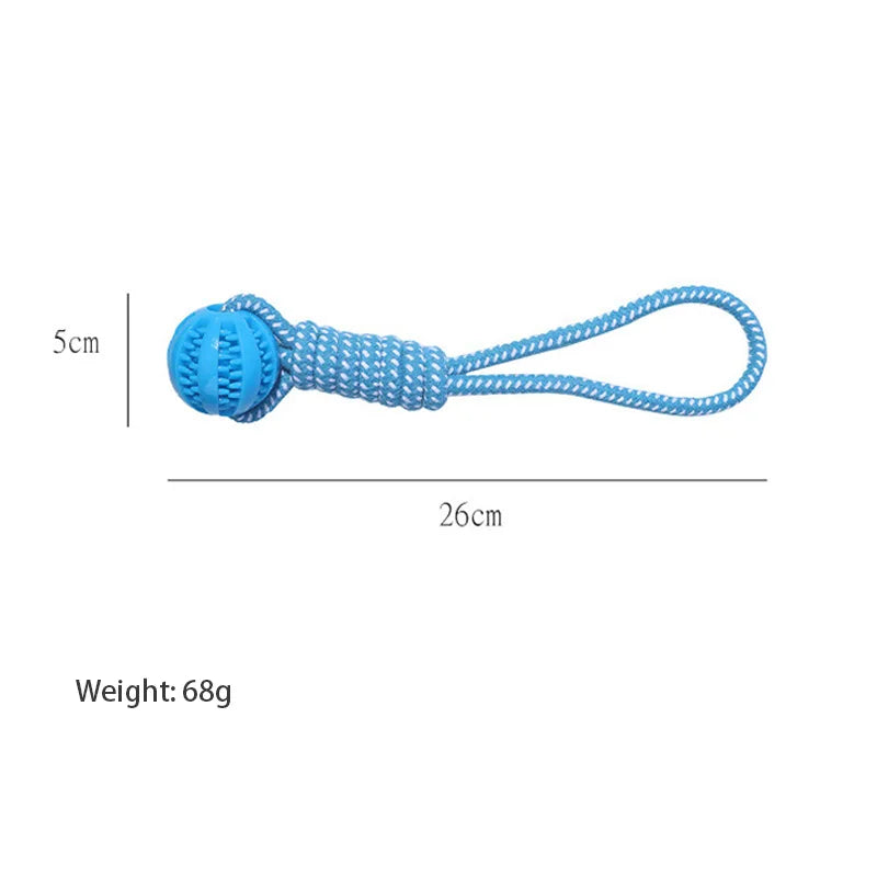 Braided Rope & Rubber Ball Dog Toy | 5 Pcs MOQ | BSCI Certified