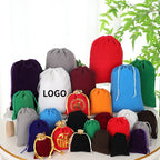 Custom Velvet Drawstring Jewelry Bags | 0.005kg Storage with Stamping