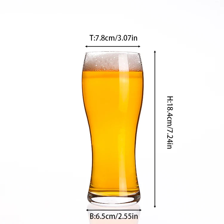 Custom Hand Blown Crystal Beer Mugs Wholesale | Logo Pint Glasses 48 MOQ