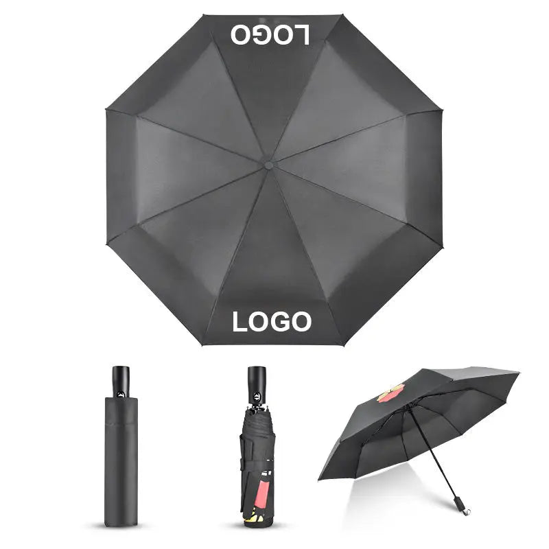 Custom Automatic Umbrella | 1 PC MOQ 190T Pongee Promotional Gift