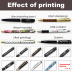 2-in-1 Capacitive Stylus Pen: 100 MOQ, Aluminum, Laser Engraving | Custom Logo Promotional Pens