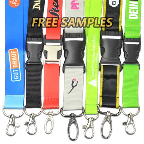 Wholesale Custom Printed Polyester Phone Lanyard with Breakaway Buckle