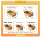 Disposable Kraft Paper Lunch Box | Waterproof Food Packaging | Eco-Friendly Bulk