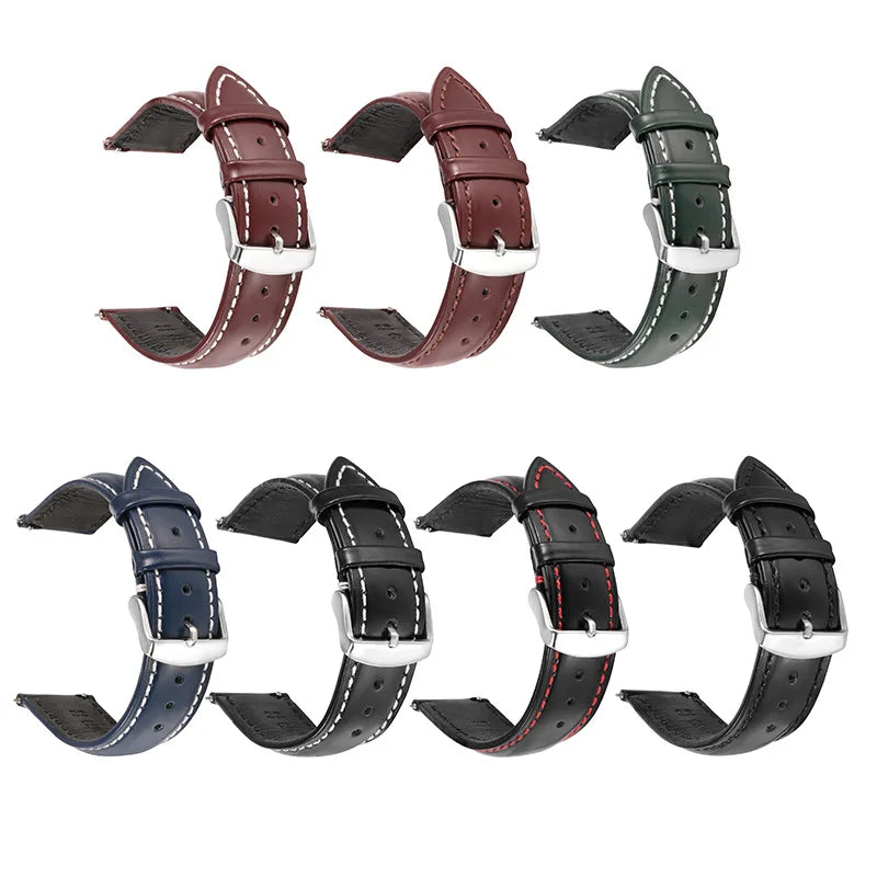 Lionorm OEM/ODM Custom Vintage Horween Shell Cordovan Leather Watch Straps – 20mm 22mm Quick Release Replacement Watch Bands
